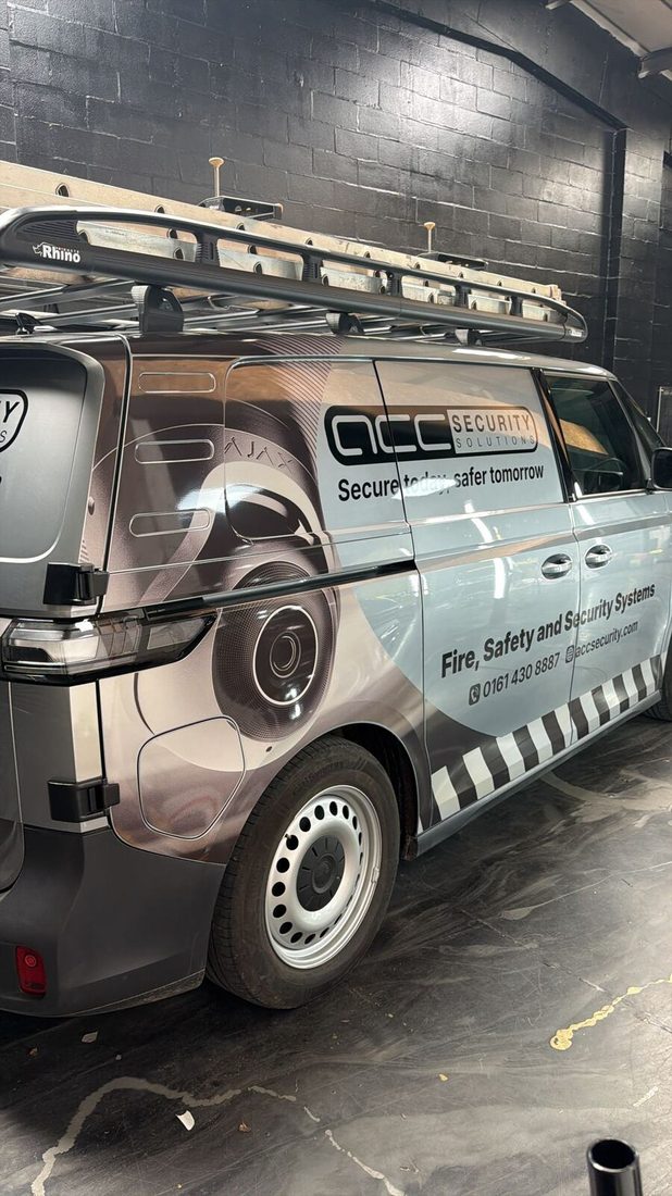 ACC Security Solutions branded engineer van